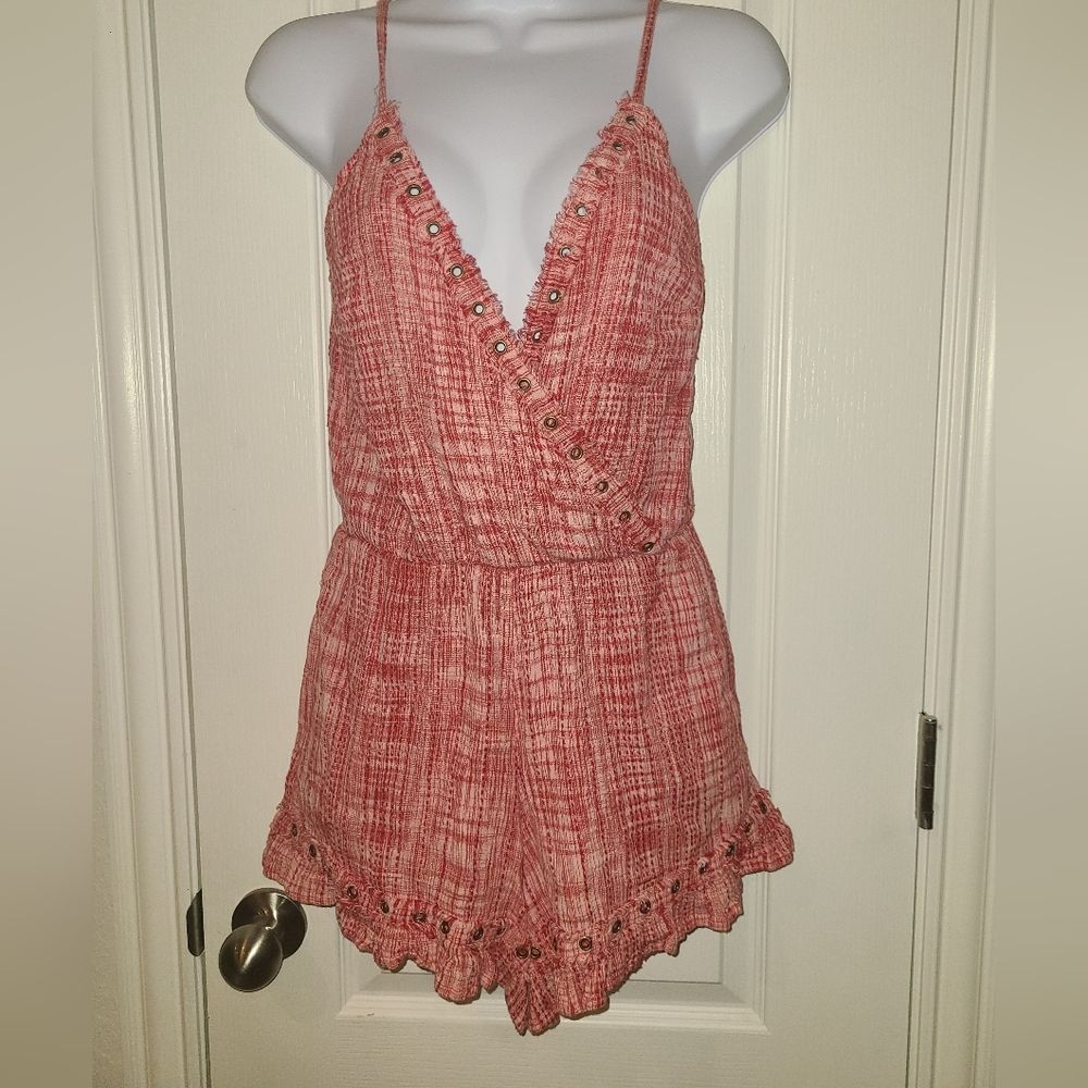 Tularosa Pink Textured Romper